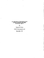 An Analysis of the Regulated Motor Carrier Industry in North Dakota