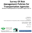 Division of Planning Research OnCall ROC Task12  Survey of Risk Management Policies for Transportation Agencies