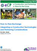 PeertoPeer Exchange Integrating eConstruction Technologies and Partnering Considerations