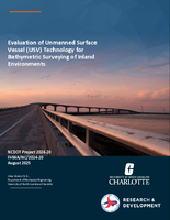 Evaluation of Unmanned Surface Vessel USV Technology for Bathymetric Surveying of Inland Environments