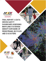 A DataDriven Safety Dashboard Assessing Maryland Statewide Density Exposure of Pedestrians Bicycles and EScooters