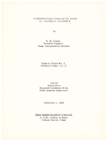 TemperatureViscosity Data on Asphalt Cements