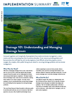 Drainage 101 Understanding and Managing Drainage Issues Implementation Summary