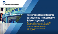 Researching Legacy Records to Modernize Transportation Subject Keywords