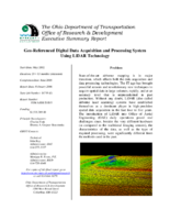 GeoReferenced Digital Data Acquisition and Processing System Using LiDAR Technology Executive Summary