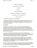 Statement of John Magaw Under Secretary of Transportation for Security before the Aviation Subcommittee Committee on Transportation and Infrastructure