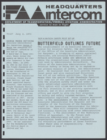 FAA Headquarters Intercom JulyDecember 1973