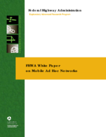 FHWA White Paper on Mobile Ad Hoc Networks