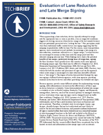 Evaluation of Lane Reduction and Late Merge Signing