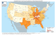 Estimated FAF Flow for Trucks Passing Through Kentucky on National Highway System 2017