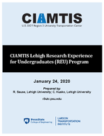 CIAMTIS Lehigh Research Experience for Undergraduates REU Program