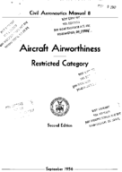 CAM 08 Aircraft Airworthiness Restricted Category 1956
