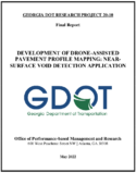 Development of DroneAssisted Pavement Profile Mapping NearSurface Void Detection Application