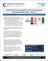 Advancing Crash Investigation With Connected and Automated Vehicle Data  Phase 2 Research Brief