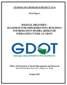 Digital Delivery Roadmap for Implementing Building Information Model BIM for Infrastructure at GDOT