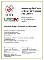 Assessing the Value of Delay to Truckers and Carriers Report to RITA