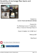 Division of Engineering Research OnCall Services Task 7 Durability of Anchorage Pourbacks and Improvements