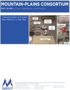 Characterization of Crushed Base Materials in Wyoming Final Report 2019