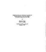 Effects of Rail Contract Rates on North Dakota and Minnesota Country Grain Elevators