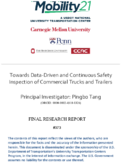 Towards DataDriven and Continuous Safety Inspection of Commercial Trucks and Trailers
