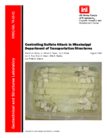 Controlling Sulfate Attack in Mississippi Department of Transportation Structures 201008