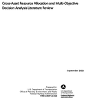 CrossAsset Resource Allocation and MultiObjective Decision Analysis Literature Review