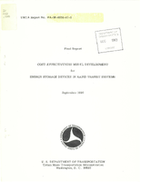 CostEffectiveness Model Development for Energy Storage Devices in Rapid Transit Systems