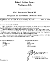 CAM 42 Irregular Air Carrier And Off Route Rules Supplement No 9  Revisions To CAM 42 1963