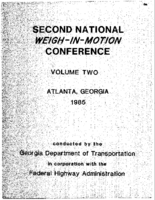 Second National WeighinMotion Conference 1985