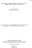 An analysis of current Virginia statutes relating to driving under the influence of drugs