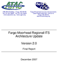 FargoMoorhead Regional ITS Architecture Update Version 20