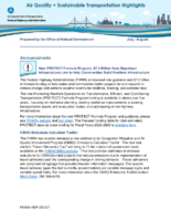 Air Quality  Sustainable Transportation Highlights JulyAugust 2022