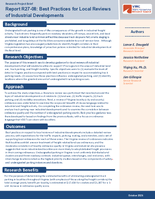 Best Practices for Local Reviews of Industrial Developments Research Project Brief