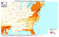 Estimated FAF Flow for Trucks Passing Through Delaware on National Highway System 2050
