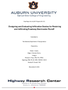 Designing and Evaluating Infiltration Swales for Retaining and Infiltrating Roadway Stormwater Runoff