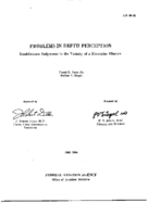Problems in depth perception  equidistance judgments in the vicinity of a binocular illusion
