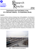 Yardmasters and Yard Safety in the US Railroad Industry An Exploratory Study Research Results