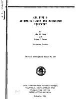 CAA Type II Automatic Flight and Navigation Equipment