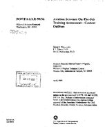 Aviation Screener OntheJob Training Assessment  Content Outlines