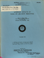 Auditory Effects of Noise on AirCrew Personnel