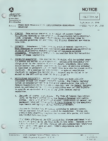 Notice re Urban Mass Transportation Administration Regulations ChecklistVolume UMTA N 000026B