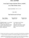 Algae Based Glycerin Fuel Project