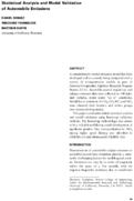 Statistical Analysis and Model Validation of Automobile Emissions