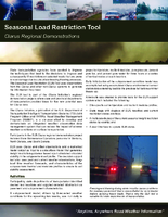 Seasonal Load Restriction Tool Clarus Regional Demonstrations