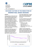 Success Factors in the Reduction of HighwayRail Grade Crossing  Research Results