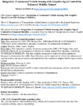 Integration of Automated Vehicle Sensing with Adaptive Signal Control for Enhanced Mobility supporting datasets