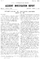 Investigation of Aircraft Accident NORTHWEST AIRLINES REARDAN WASHINGTON 19510116