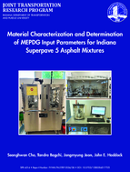 Material Characterization and Determination of MEPDG Input Parameters for Indiana Superpave 5 Asphalt Mixtures