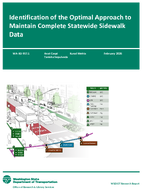 Identification of the Optimal Approach to Maintain Complete Statewide Sidewalk Data
