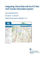 Integrating Clarus Data with the 511 New York Traveler Information System